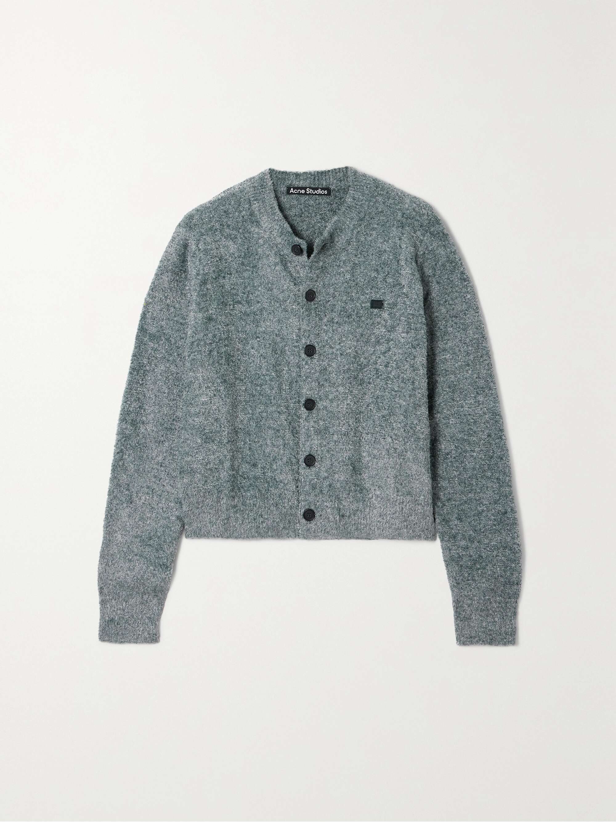 ACNE STUDIOS Appliquéd chenille cardigan | NET-A-PORTER