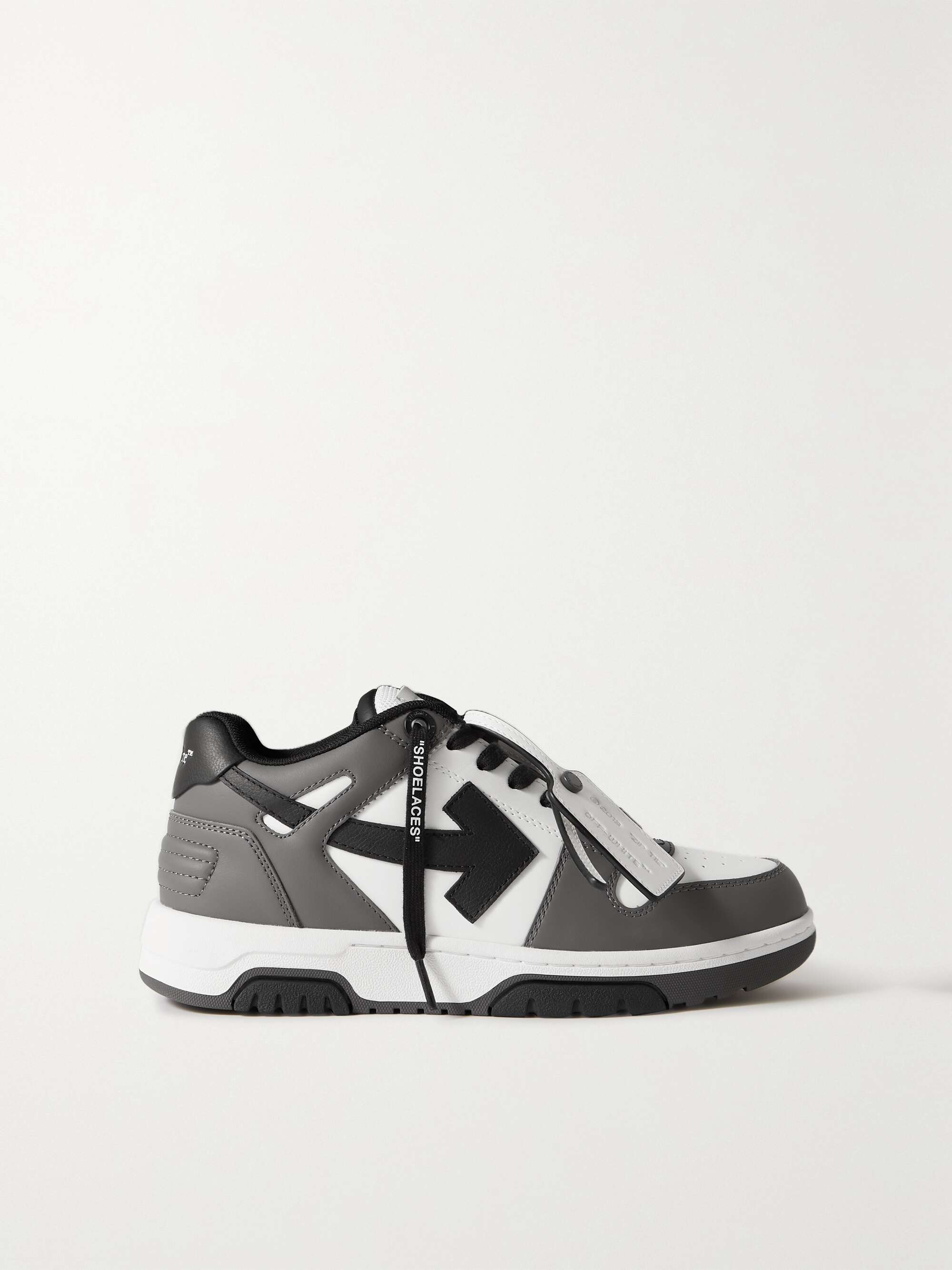 OFF-WHITE Out of Office leather sneakers | NET-A-PORTER