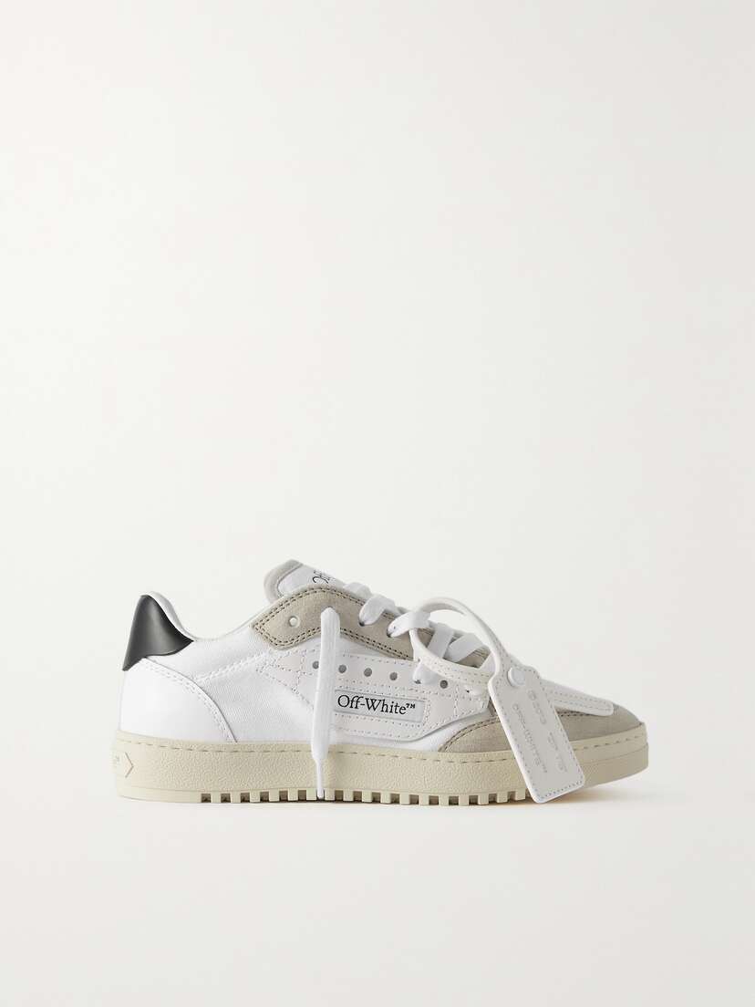 Off-White Off-court 5.0 Suede And Leather-trimmed Canvas Sneakers