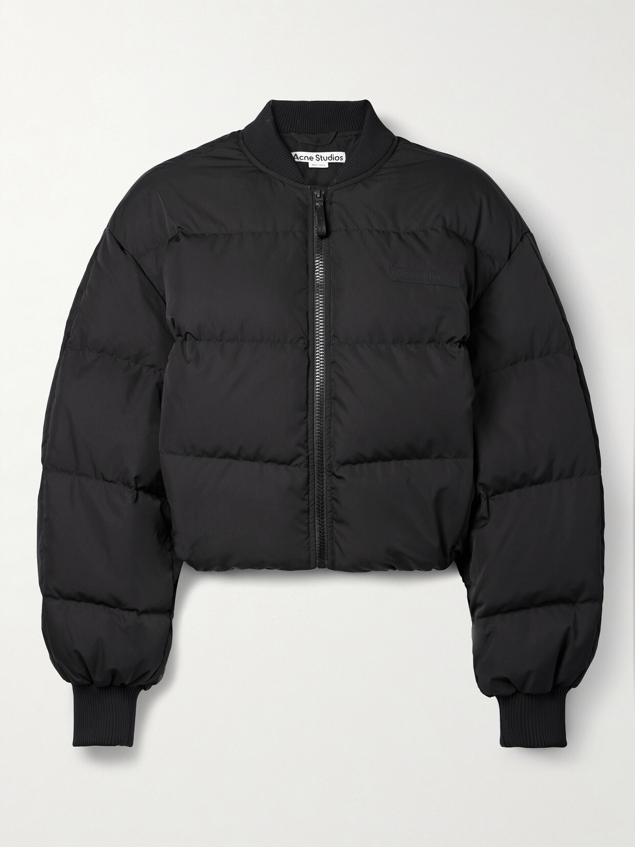 Acne Studios - Cropped Quilted Shell Down Jacket - Black