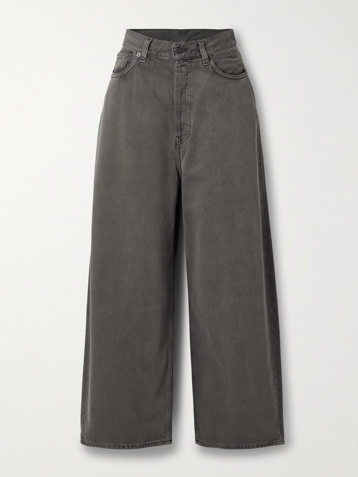 Acne Studios High-rise Wide-leg Jeans In Gray