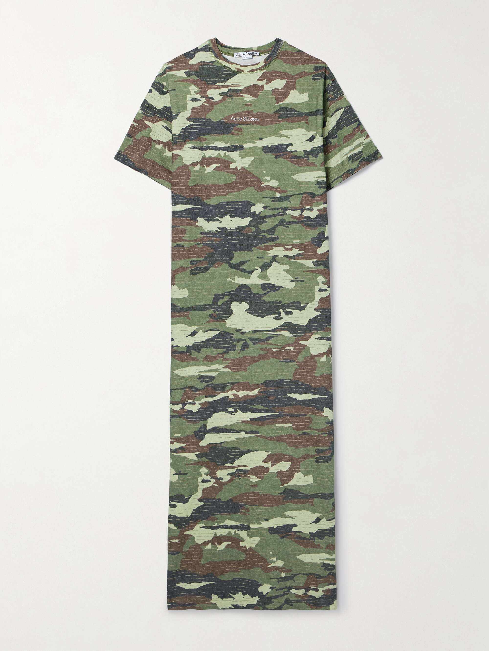 Cotton Jersey Dress | Car Camo Print Cotton Jersey Dress | Car Camo Print