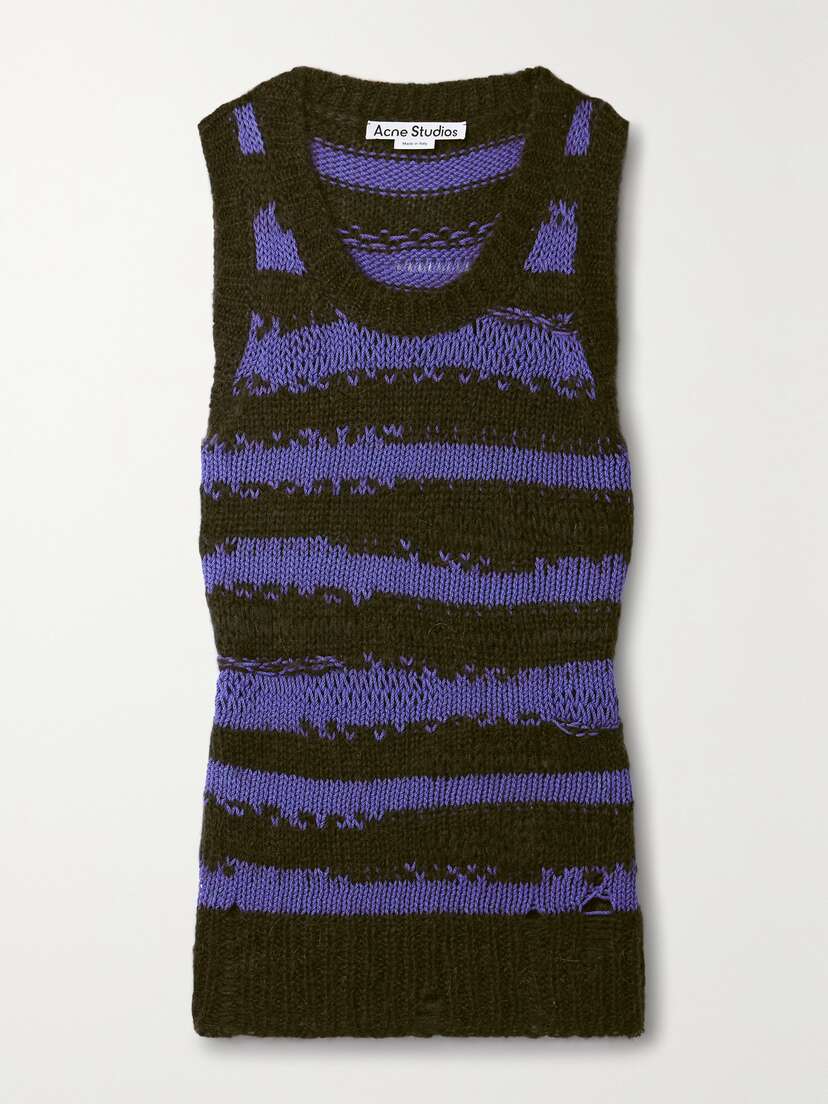 Acne Studios Striped Knitted Vest