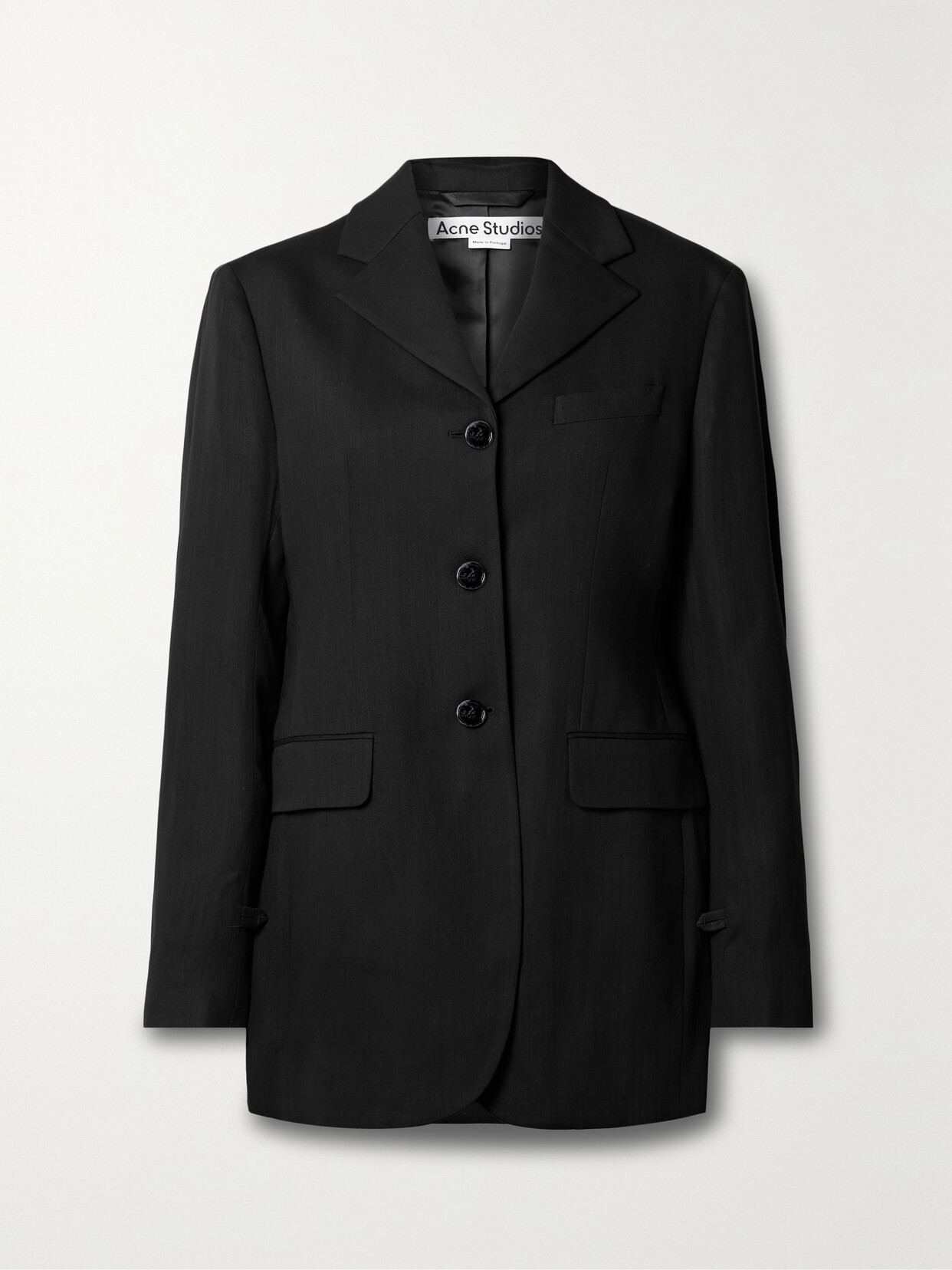 Acne Studios Black Single-breasted Blazer In 900 Black