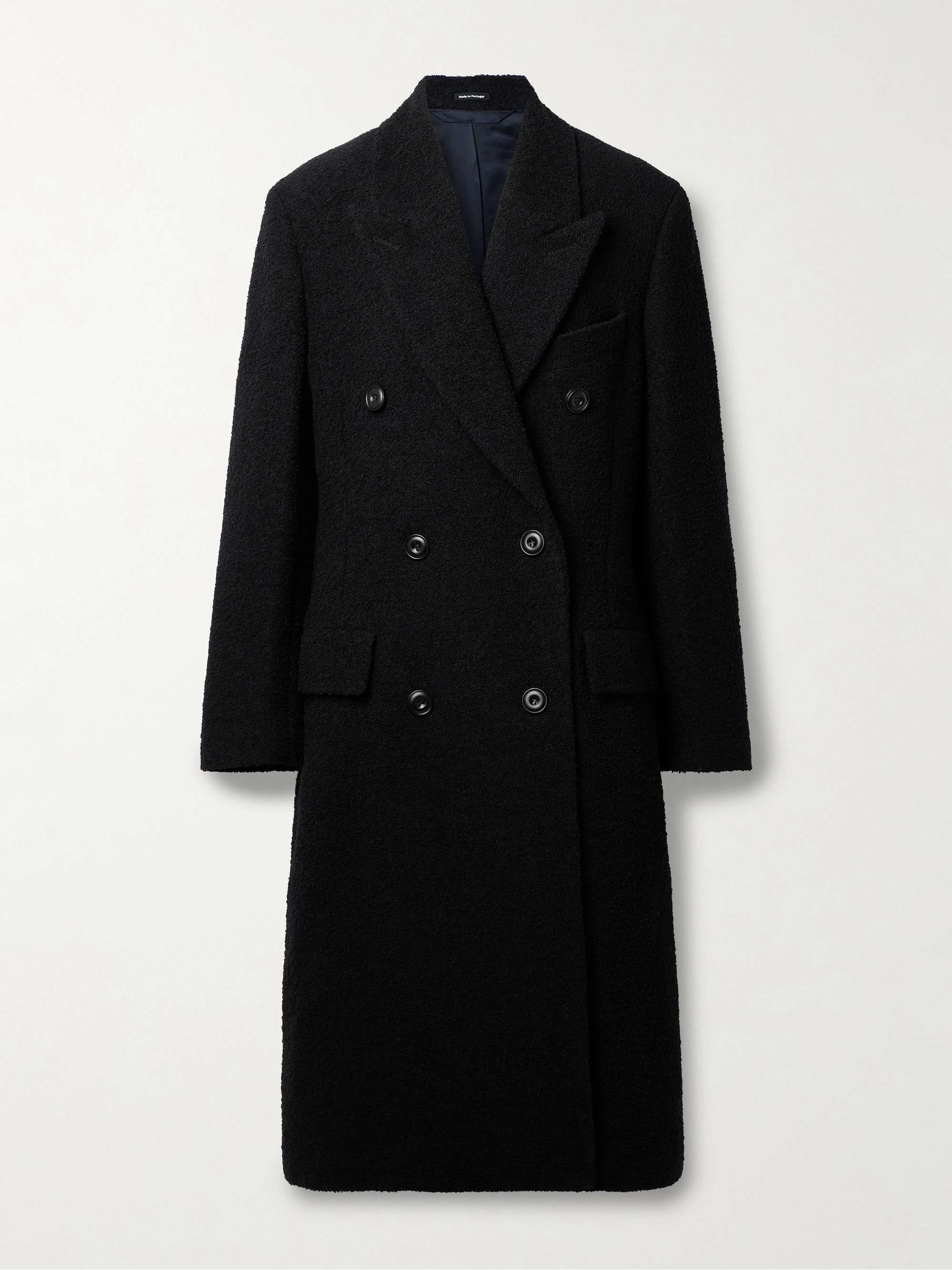 ACNE STUDIOS Double-breasted wool-blend bouclé coat