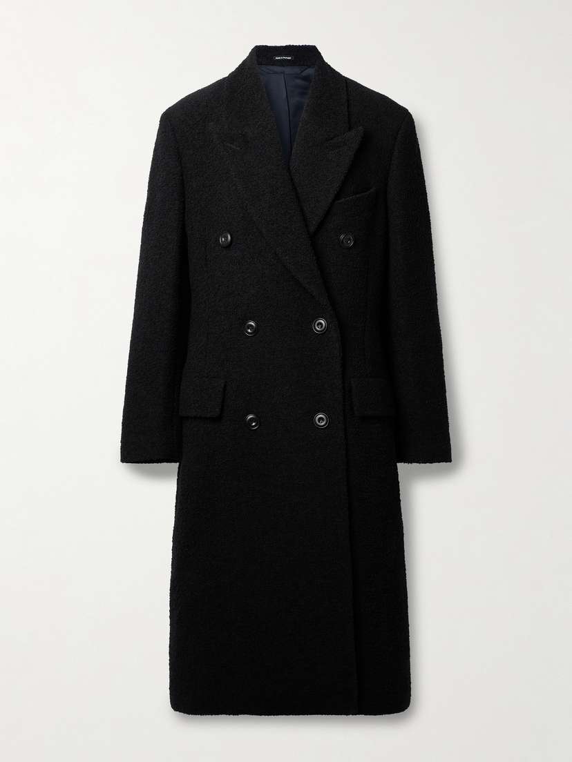 Acne Studios Double-breasted Wool-blend Bouclé Coat - EU 38