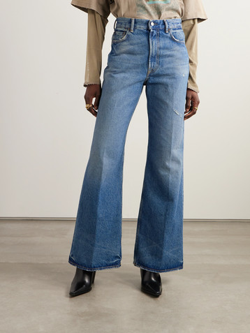 Acne Studios High-rise wide-leg organic jeans
