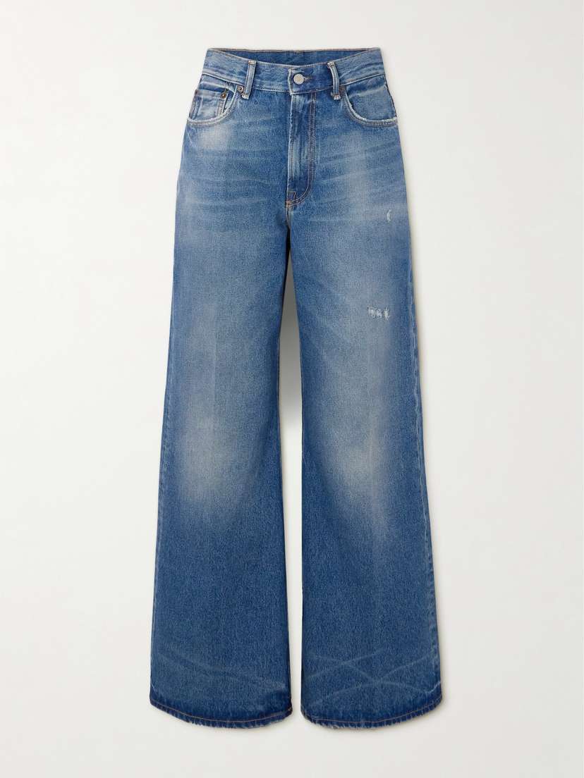 Acne Studios High-rise Wide-leg Organic Jeans