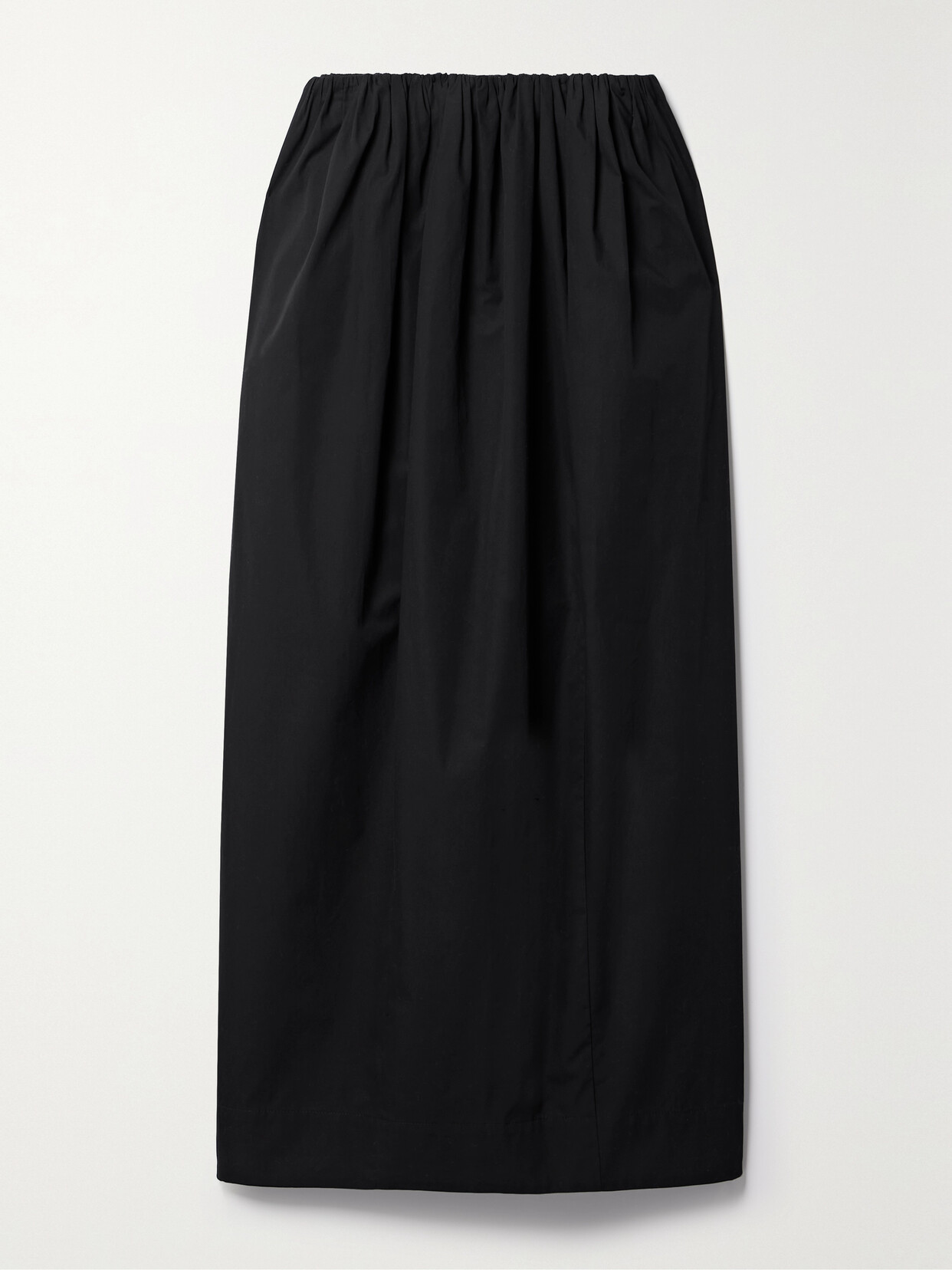 Mara Hoffman + Net Sustain Billie Organic Cotton-poplin Midi Skirt In Black