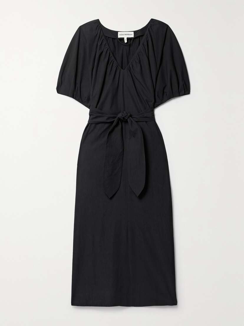 Mara Hoffman + Net Sustain Alora Belted Organic Cotton Midi Dress