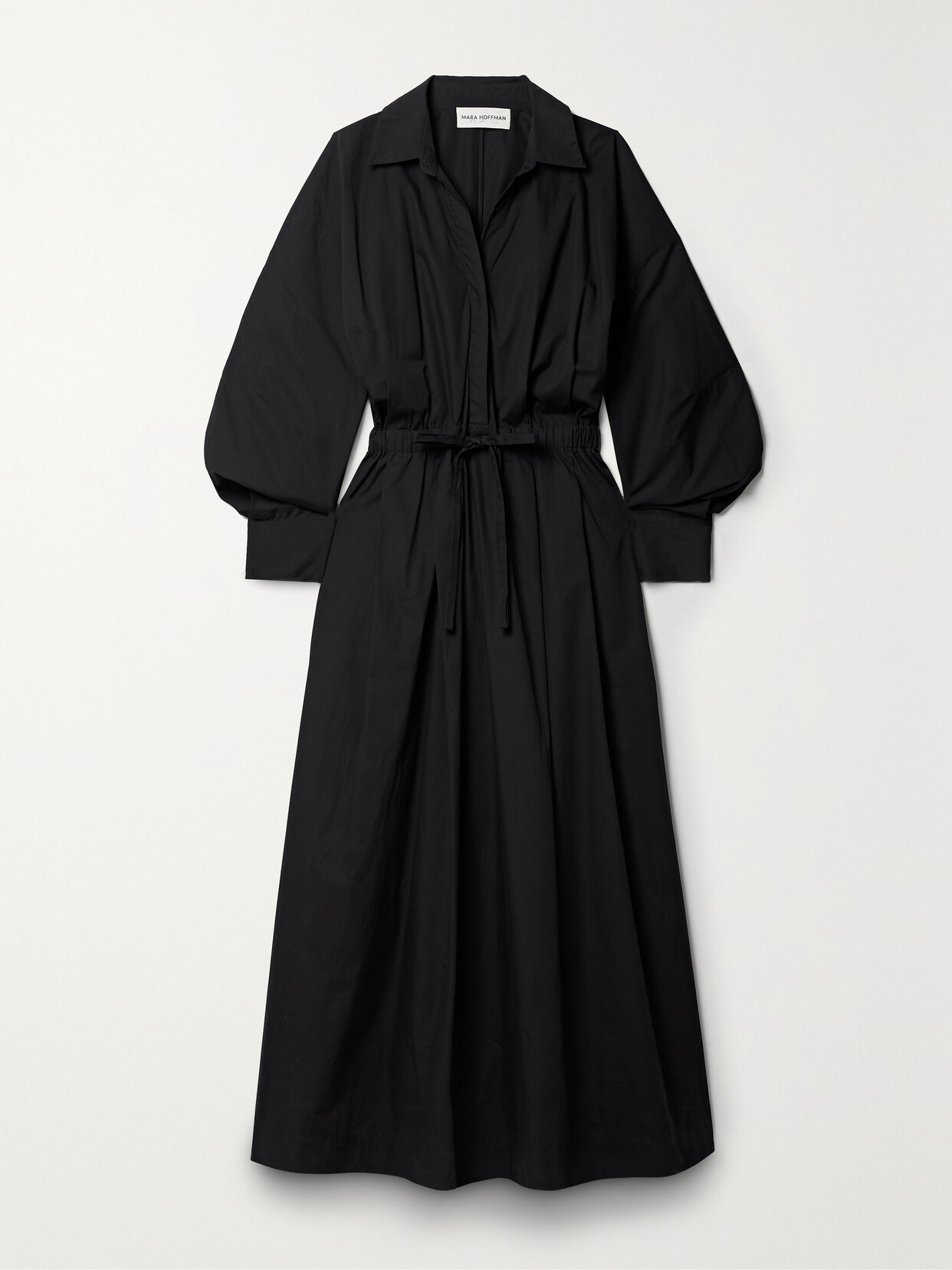 Mara Hoffman - + Net Sustain Colleen Organic Cotton Maxi Shirt Dress - Black