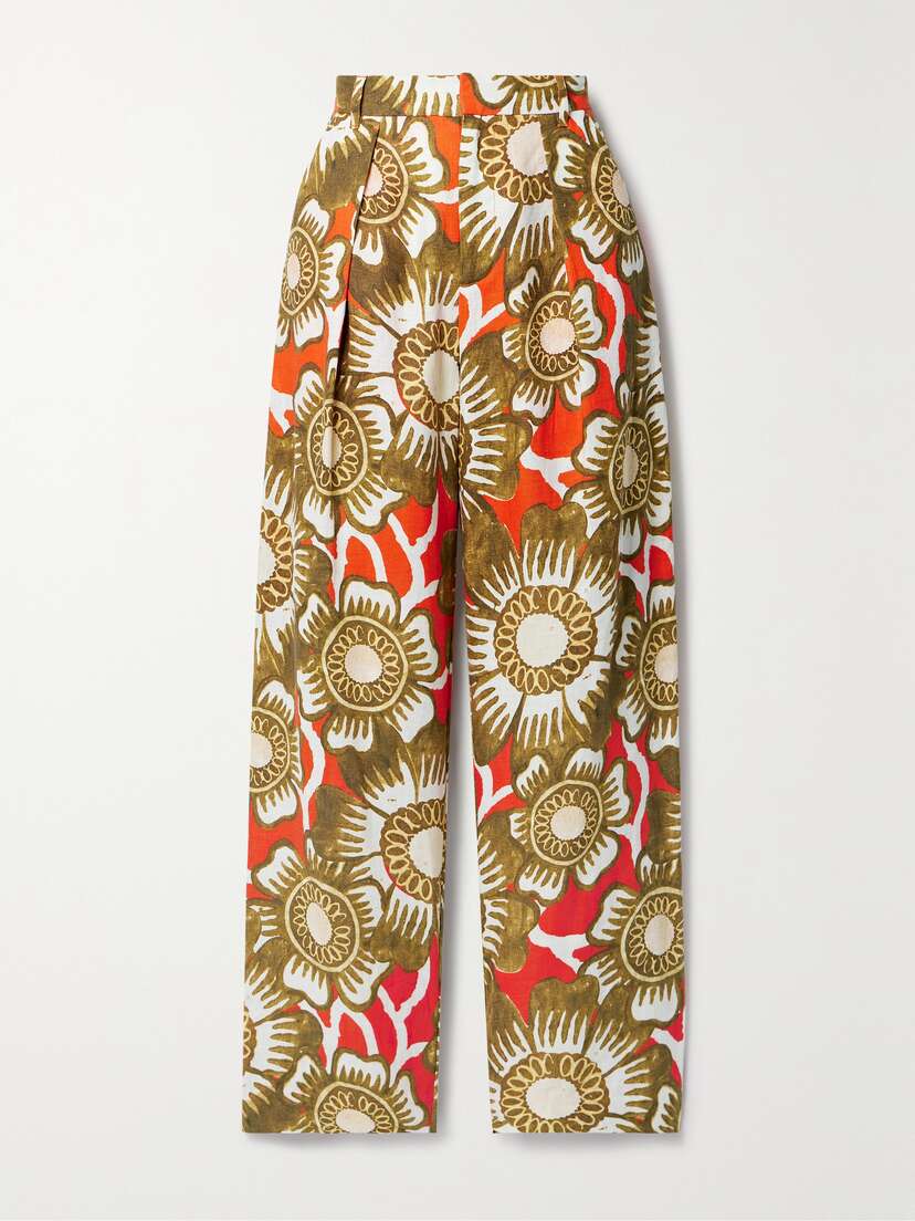 Mara Hoffman + Net Sustain Marella Floral-print Hemp Wide-leg Pants