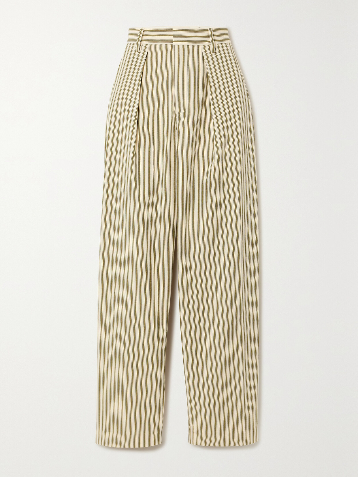 Mara Hoffman + Net Sustain Marella Tencel Lyocell And Organic Cotton-blend Twill Straight-leg Pants In Green