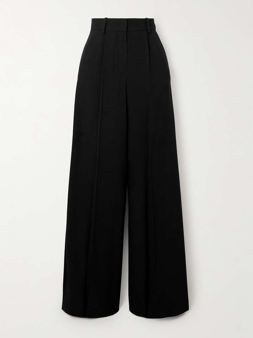 Nina Ricci Pleated Cady Wide-leg Pants