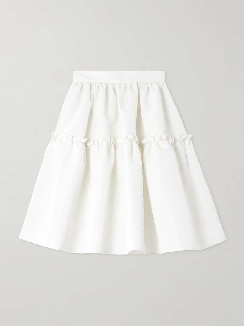Nina Ricci Ruffled Recycled-taffeta Skirt