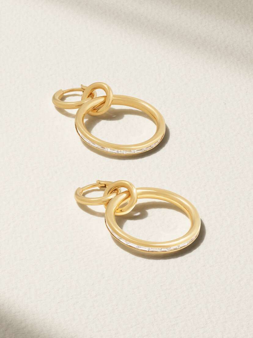 Spinelli Kilcollin Taryn 18-karat Gold Diamond Hoop Earrings