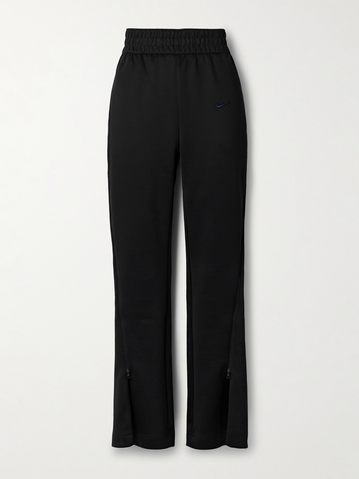 Nike Jersey Straight-leg Track Pants In Black