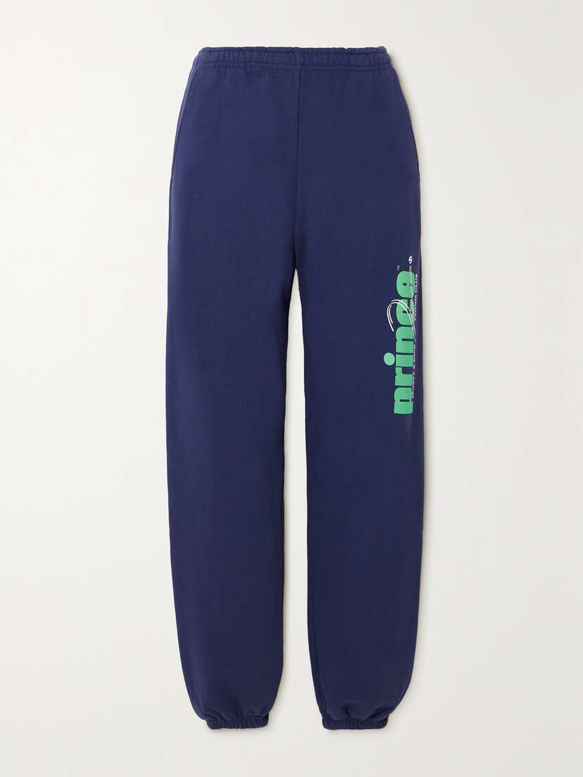 Sporty & Rich + Prince Rebound Printed Cotton-jersey Track Pants