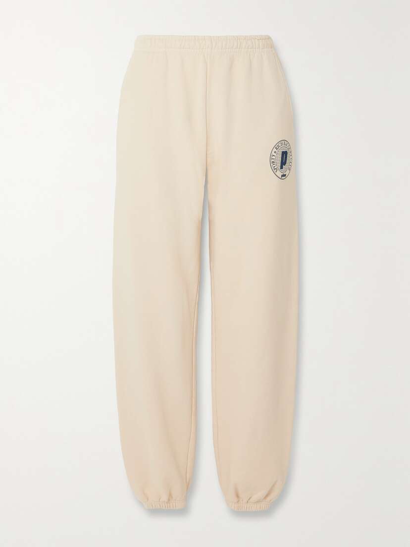 Sporty & Rich + Prince Net Printed Cotton-jersey Track Pants
