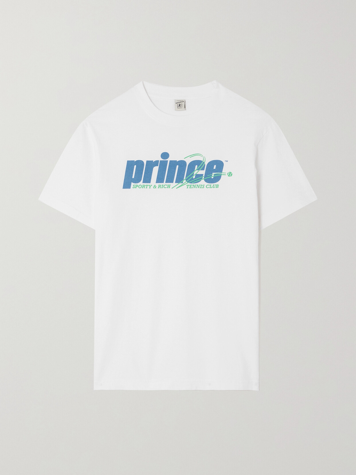 Sporty And Rich + Prince Rebound Printed Cotton-jersey T-shirt In White