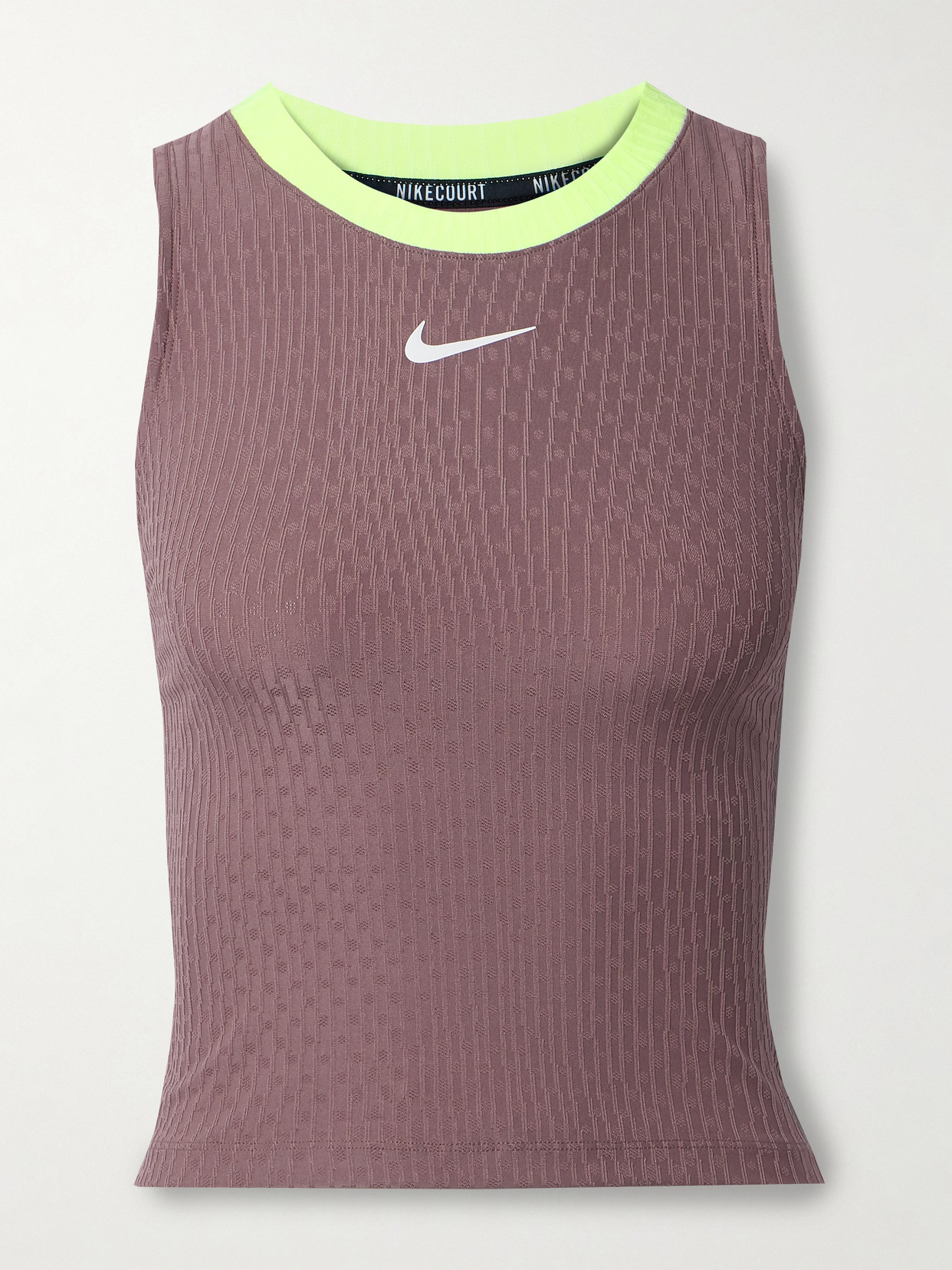 Nike + Net Sustain Cutout Textured-dri-fit Tank In Purple