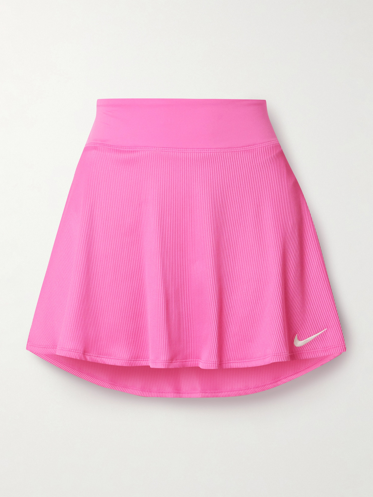 Nike - Nikecourt Advantage Ribbed Dri-fit Tennis Skirt - Pink