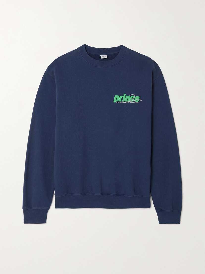 Sporty & Rich + Prince Rebound Printed Cotton-jersey Sweatshirt