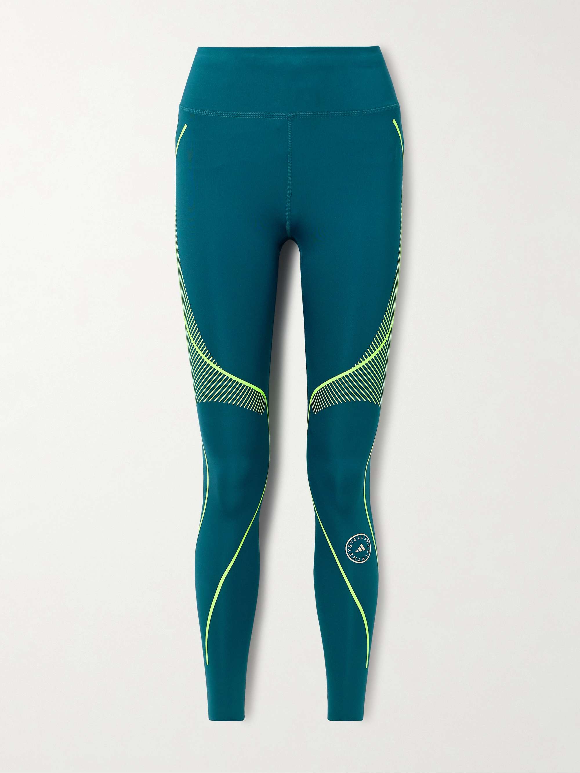 ADIDAS BY STELLA MCCARTNEY TruePace printed stretch recycled leggings NET A PORTER