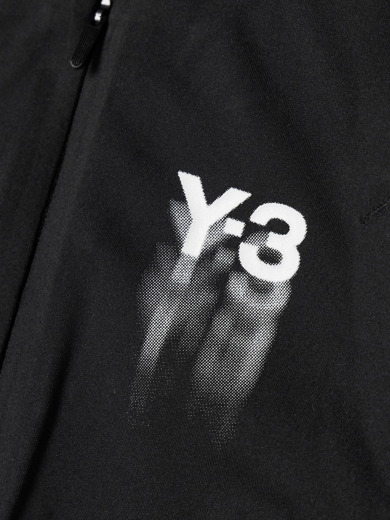 Adidas Originals + Y-3 Cropped Cutout Printed Stretch Recycled Tank In Black