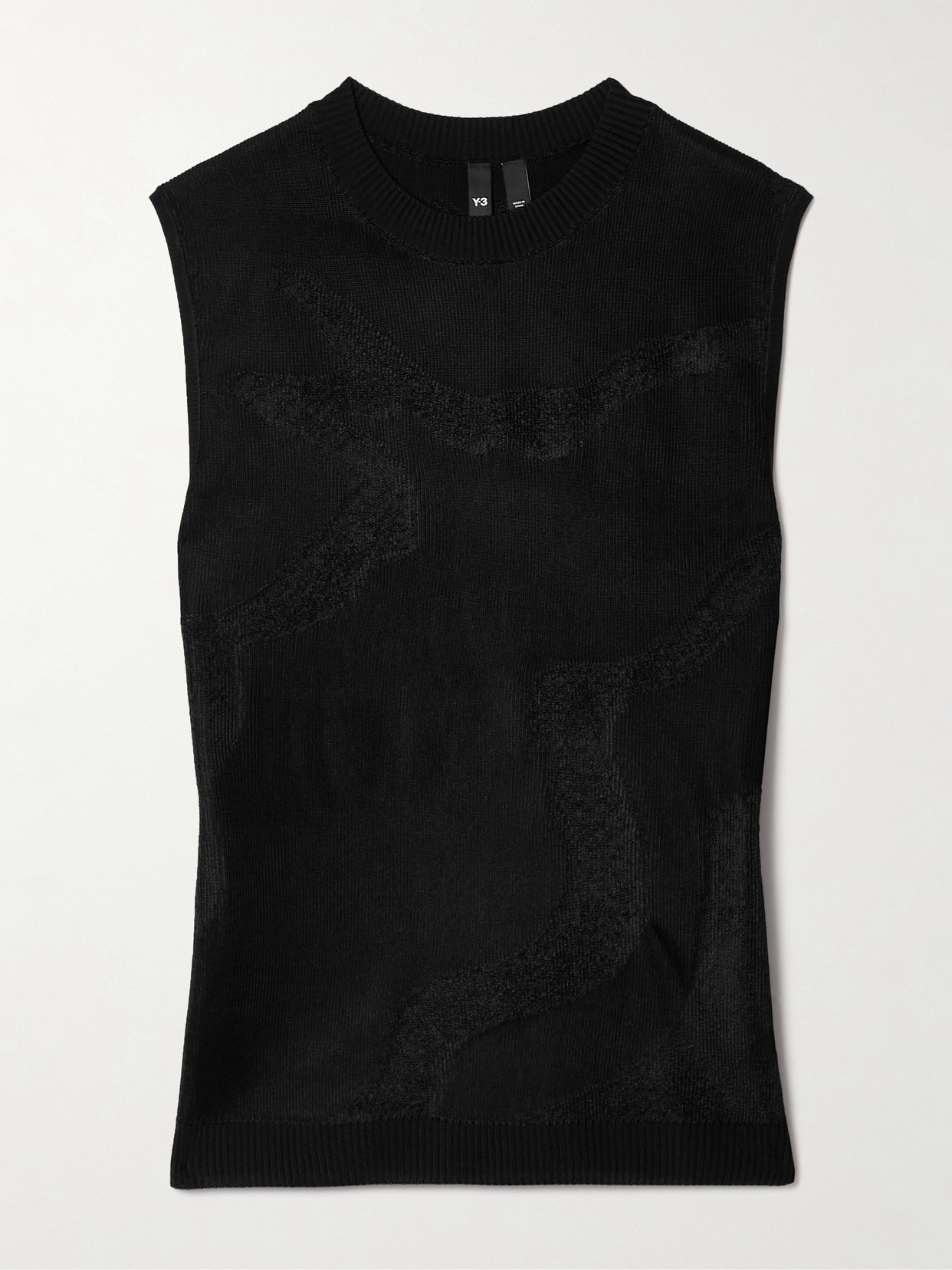 Adidas Originals Jacquard-knit Vest In Black