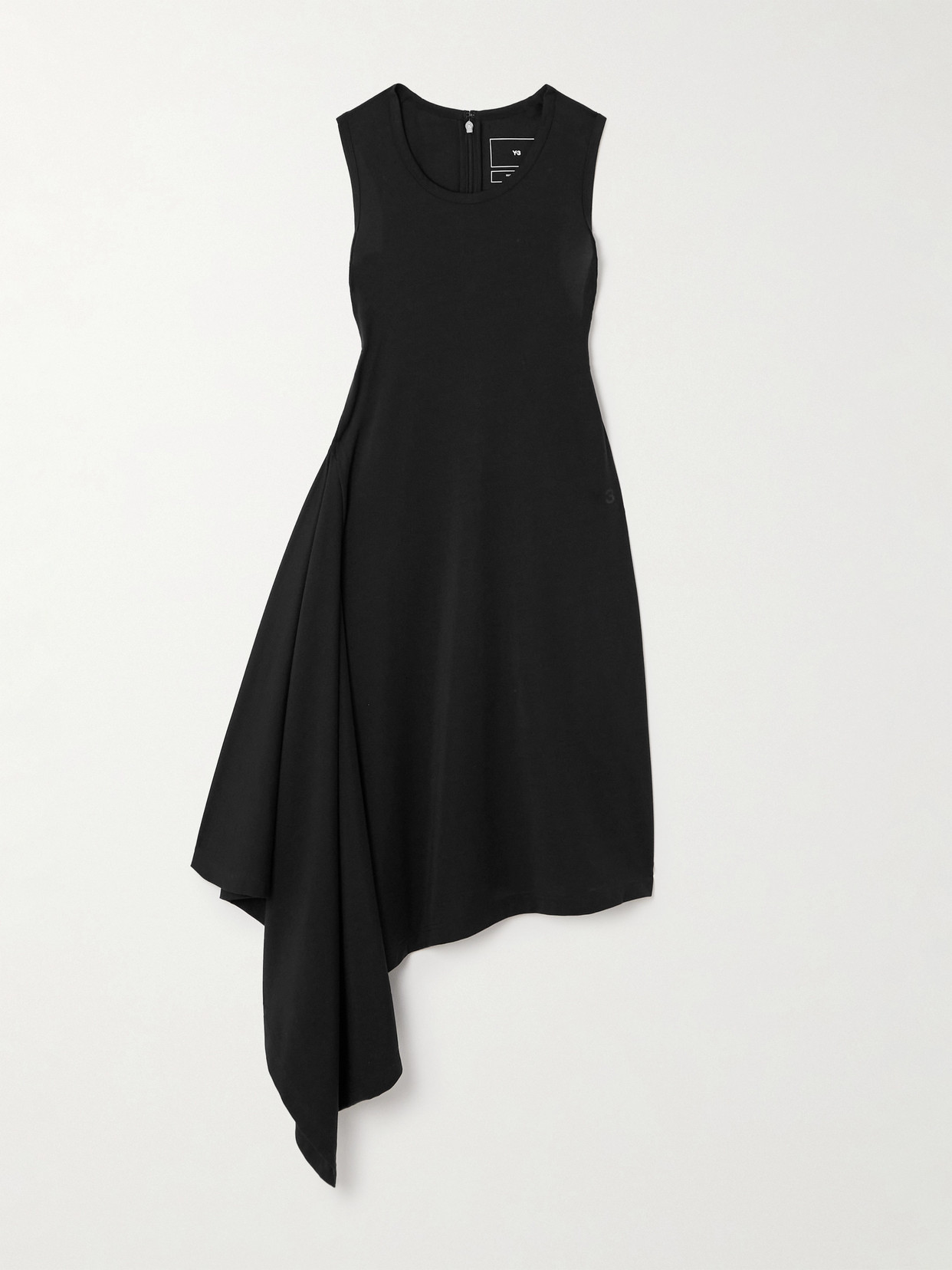 Adidas Originals + Y-3 Cotton-blend Dress In Black