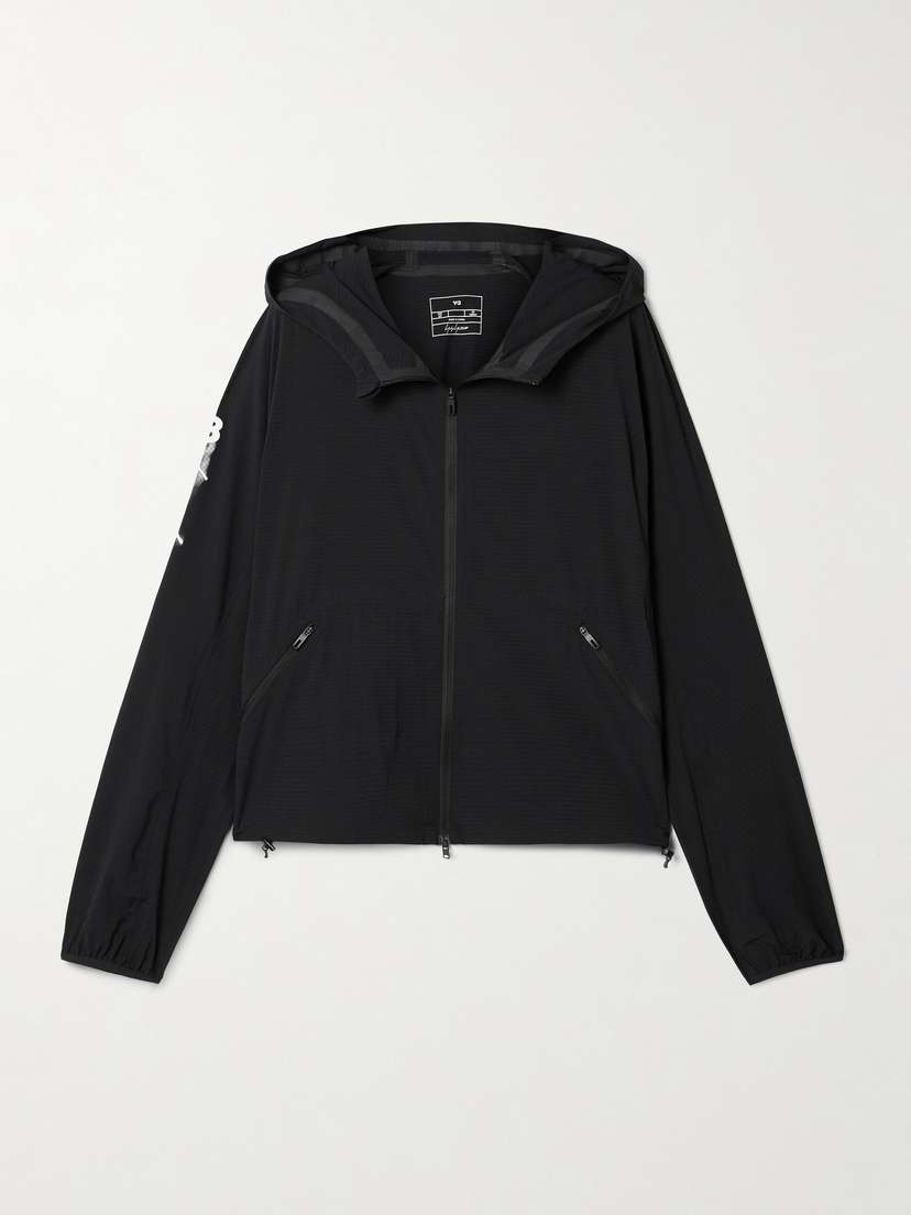 adidas Originals + Y-3 Hooded Printed Stretch-ripstop Jacket - x large