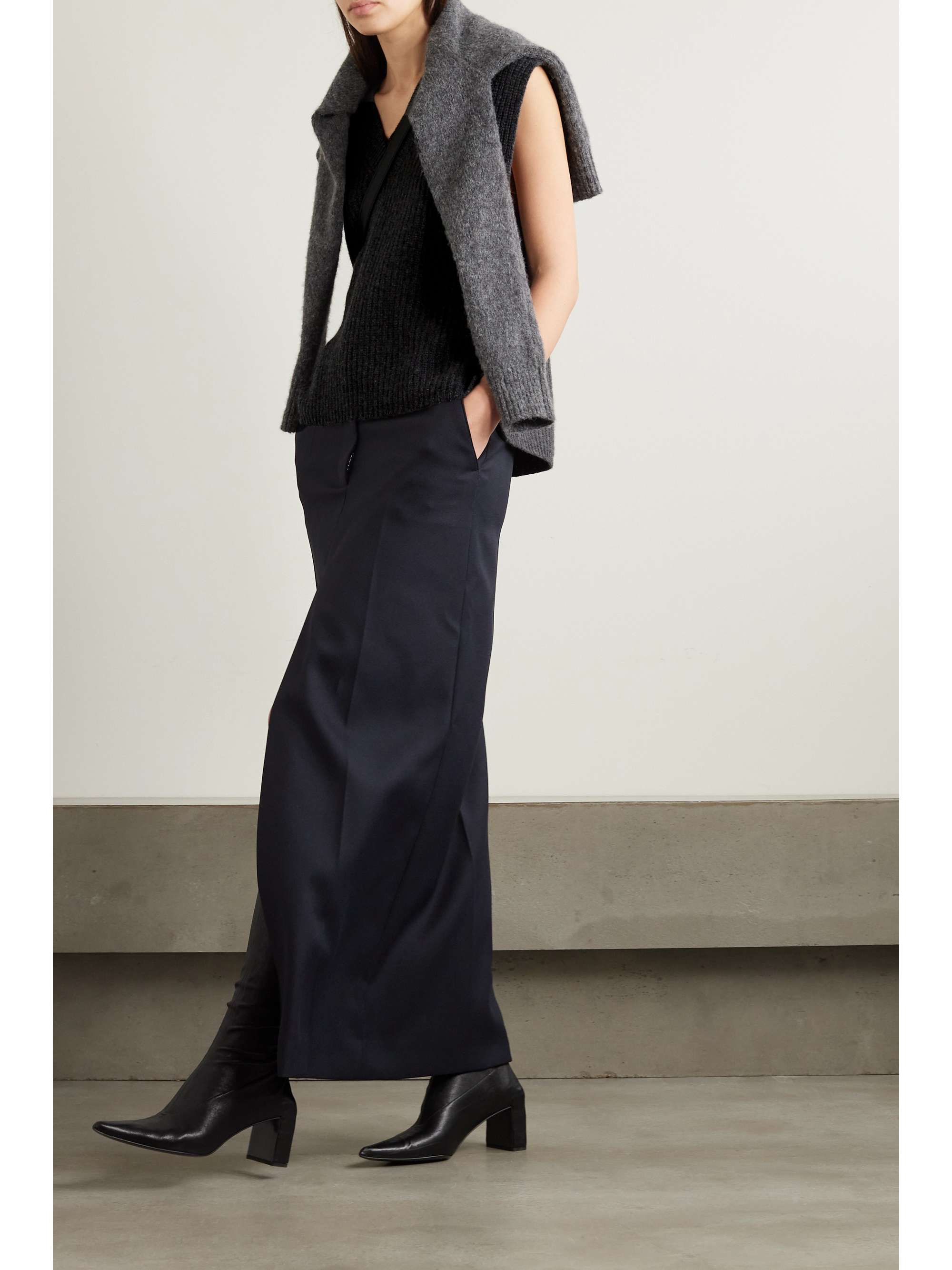 ARCH4 Amelia ribbed cashmere vest