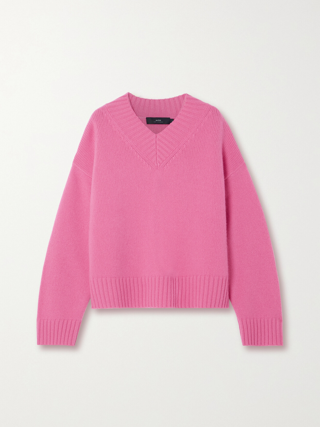 Arch4 + Net Sustain Andrea Organic Cashmere Jumper In Pink