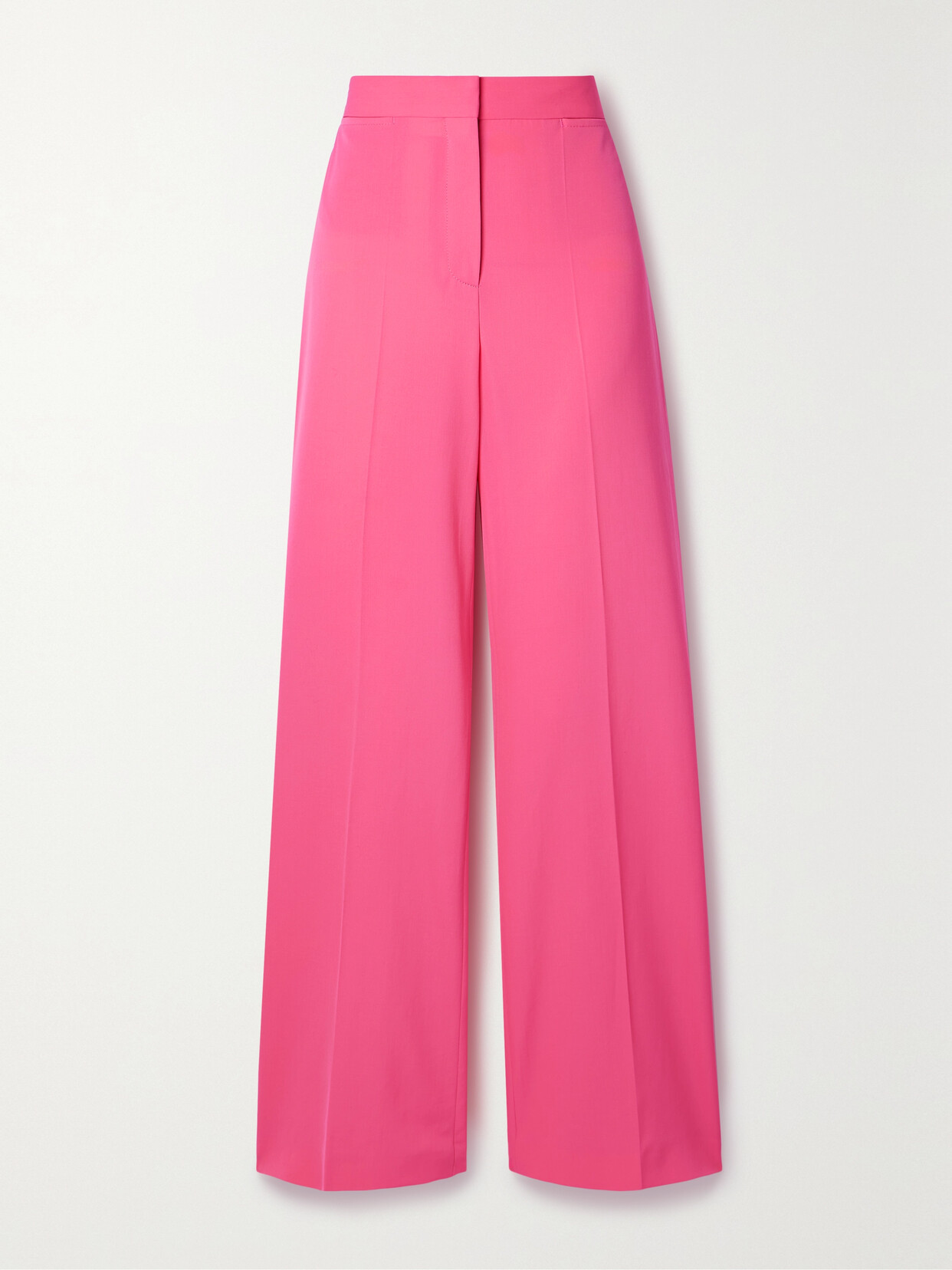 Stella McCartney + Net Sustain Wool-blend Twill Wide-leg Pants - Pink