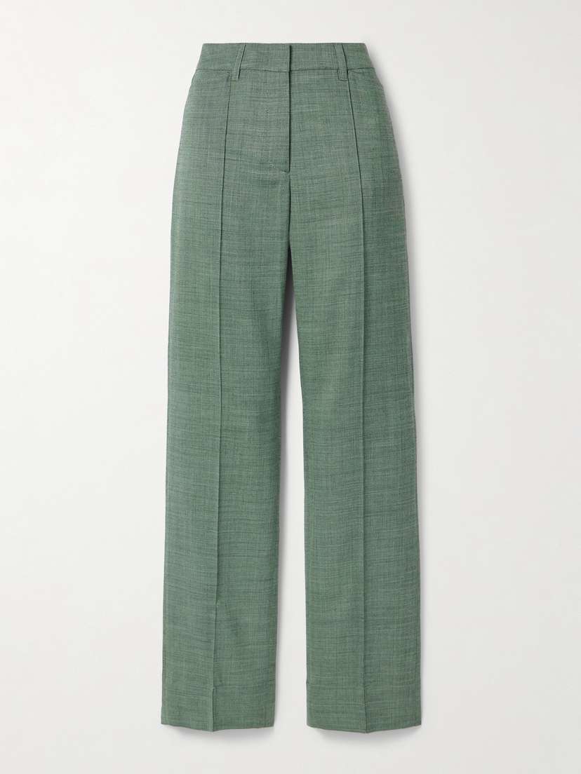 Stella McCartney + Net Sustain Wool-blend Straight-leg Pants