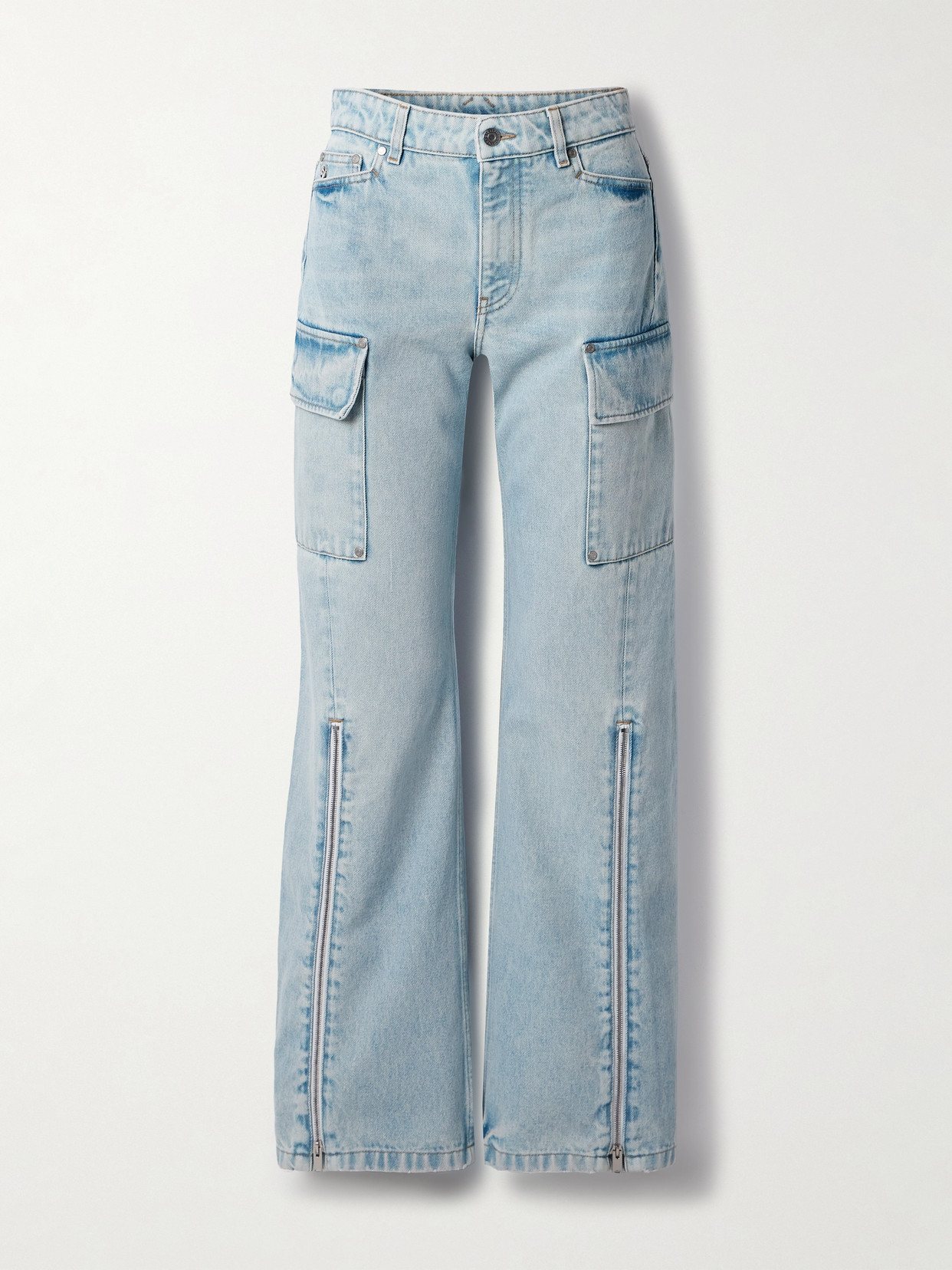 Stella McCartney + Net Sustain High-rise Straight-leg Organic Jeans - Blue