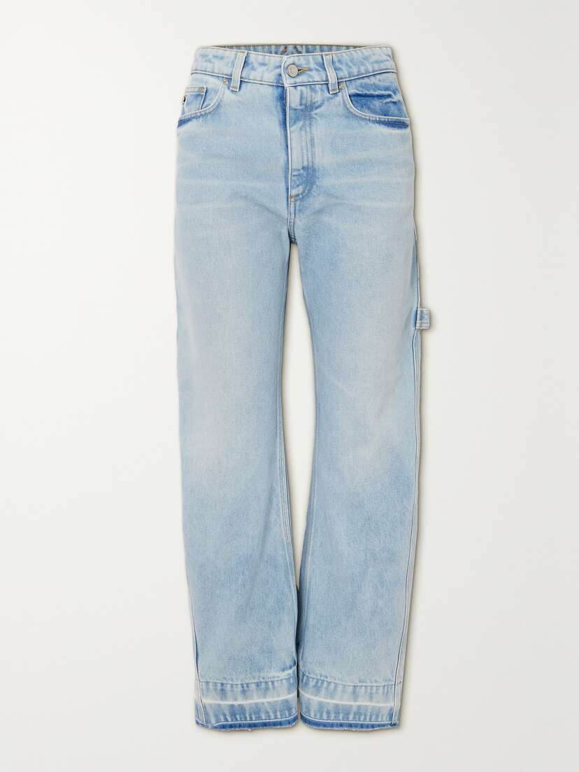 Stella McCartney Distressed Mid-rise Straight-leg Jeans