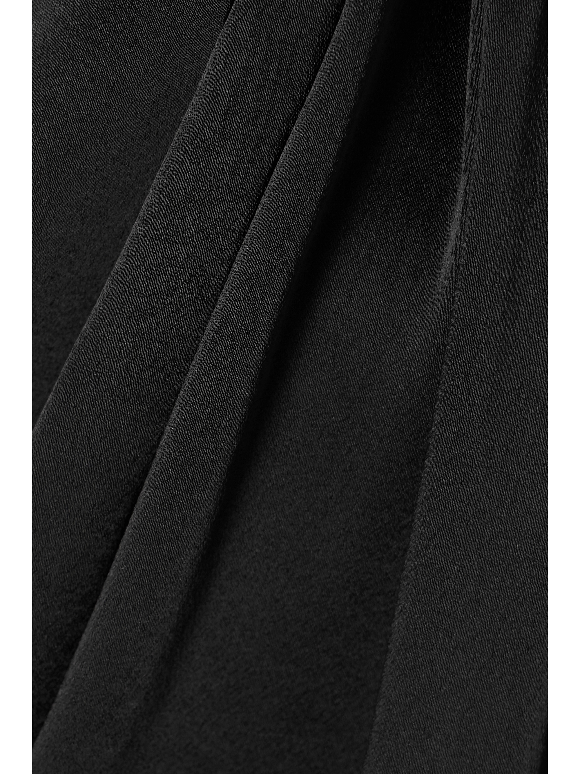 Stella McCartney Falabella one-shoulder crystal-embellished satin mini dress
