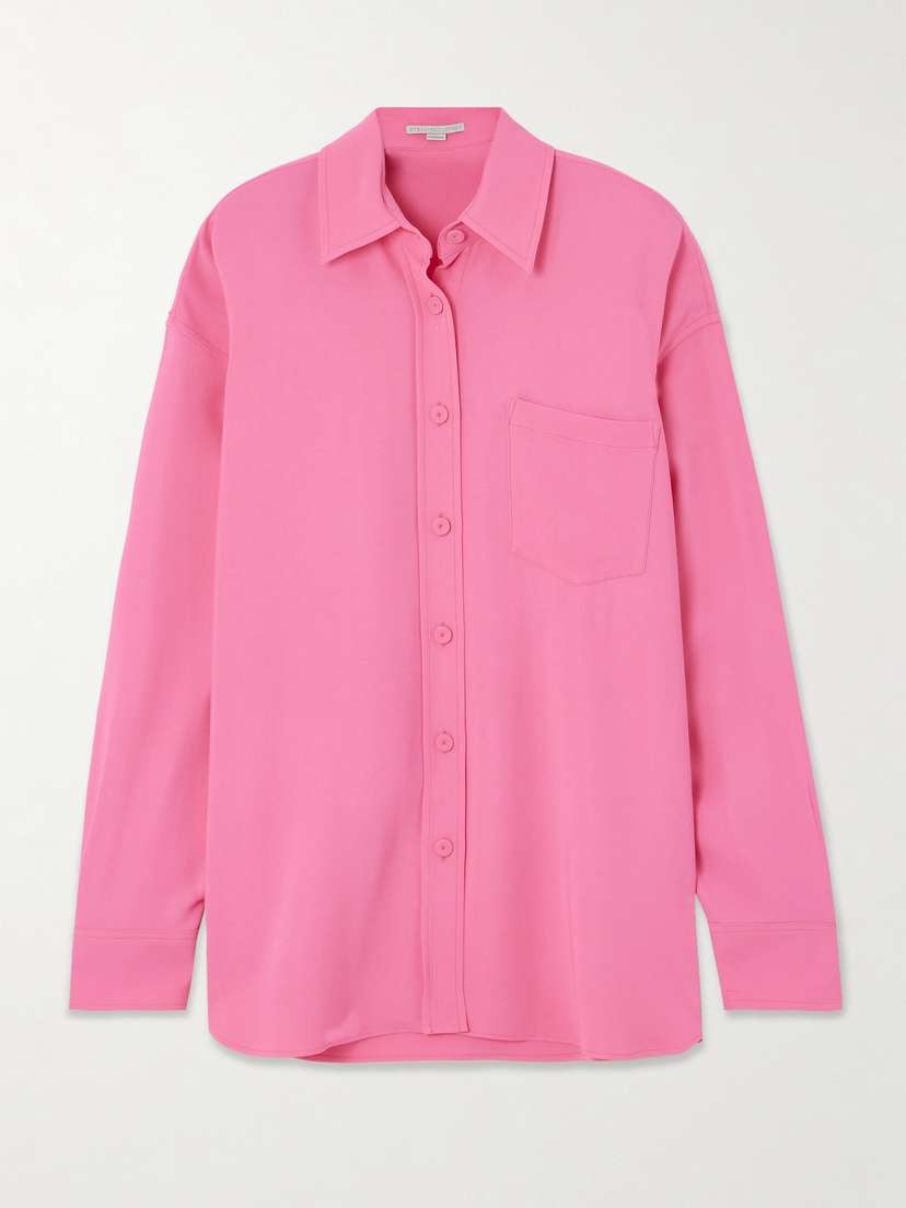 Stella McCartney + Net Sustain Oversized Crepe Shirt