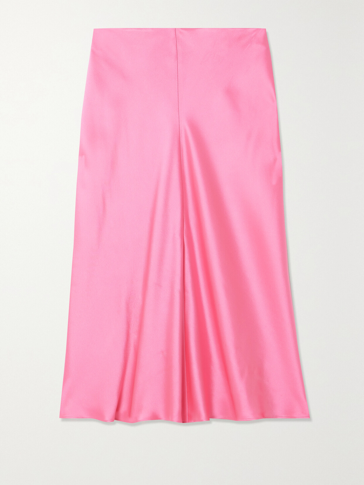 Stella McCartney - Paneled Satin Midi Skirt - Pink