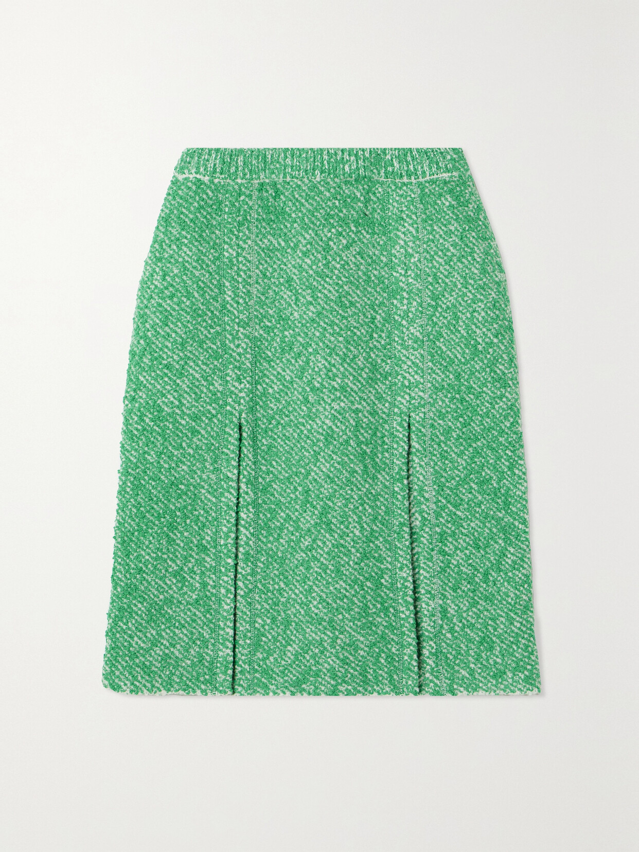 Stella McCartney Bouclé-tweed Skirt - Green