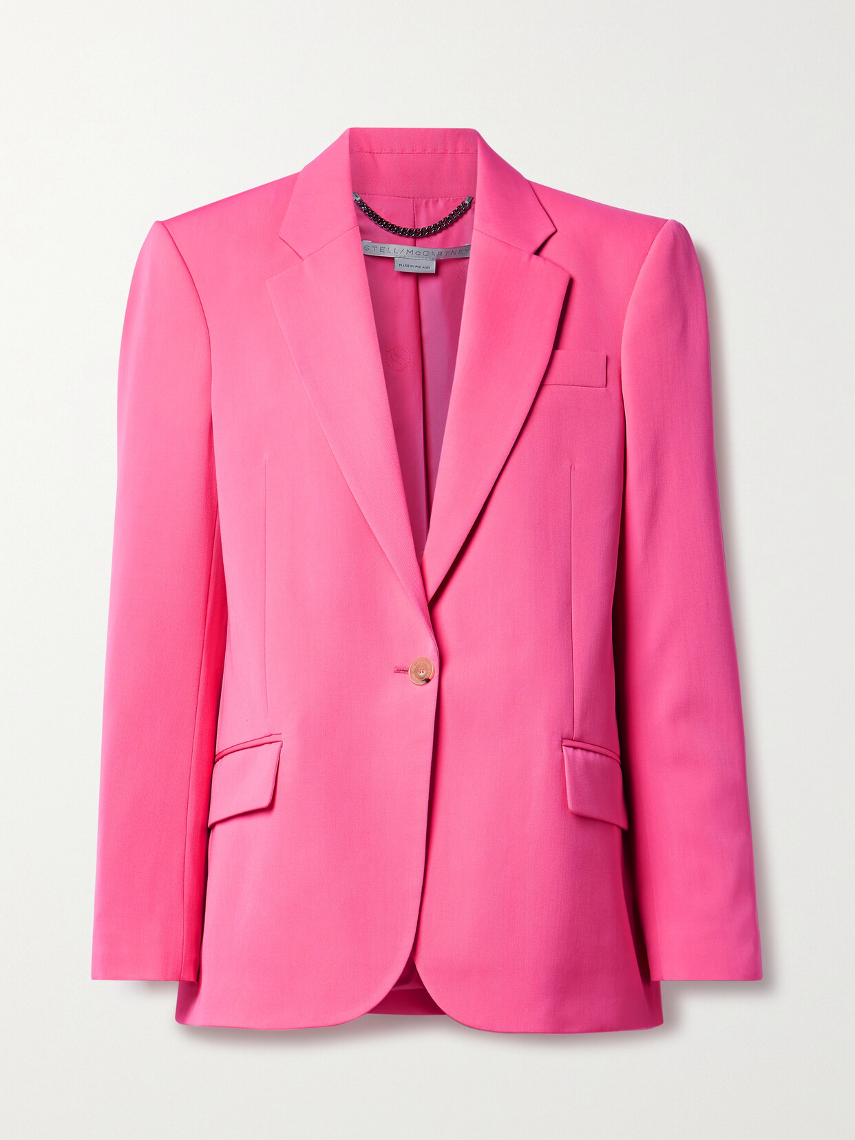 Stella McCartney - + Net Sustain Wool-blend Twill Blazer - Pink