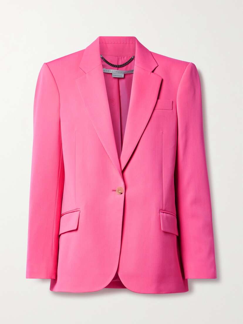 Stella McCartney + Net Sustain Wool-blend Twill Blazer