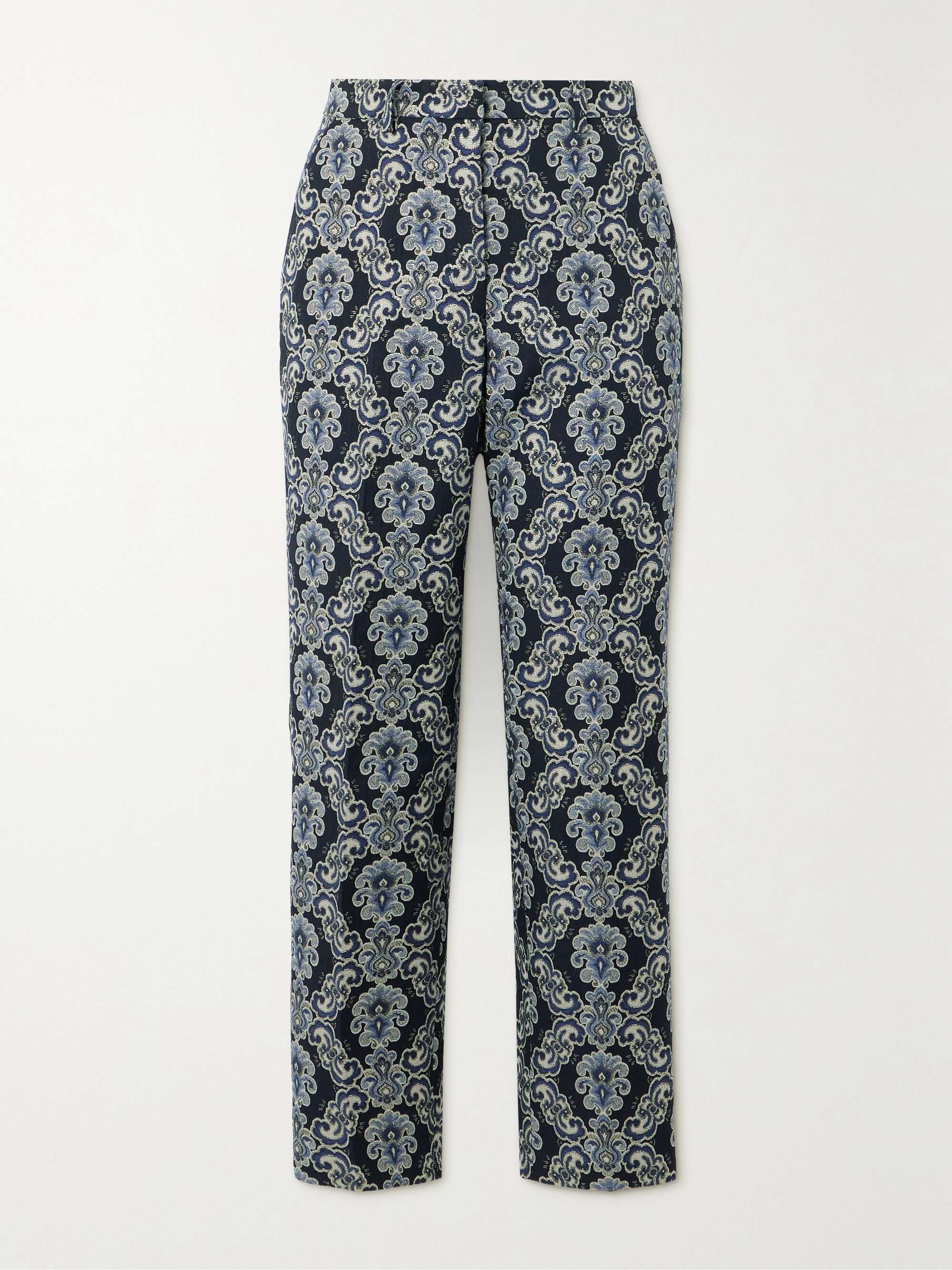 Brocade pants in White for