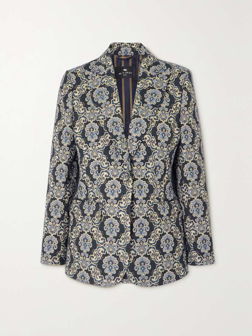 Etro Metallic Brocade Blazer