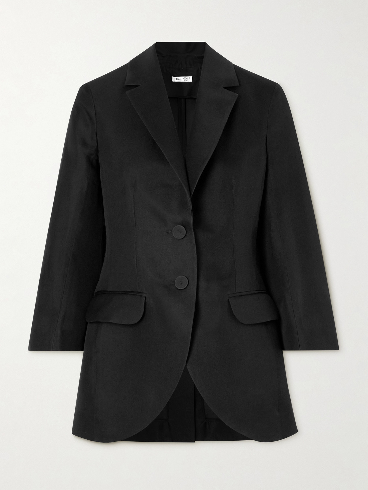 Chloé + Net Sustain + Atelier Jolie Silk Blazer In Black