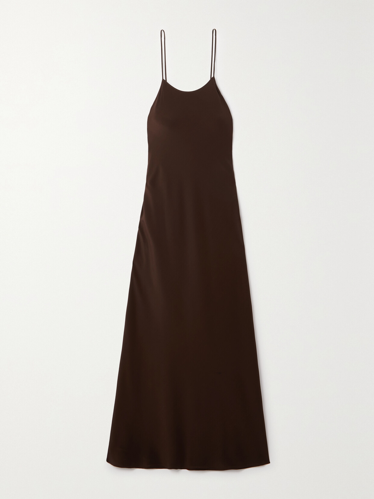 Chloé + Net Sustain + Atelier Jolie Organic Silk Crepe De Chine Maxi Dress - Brown