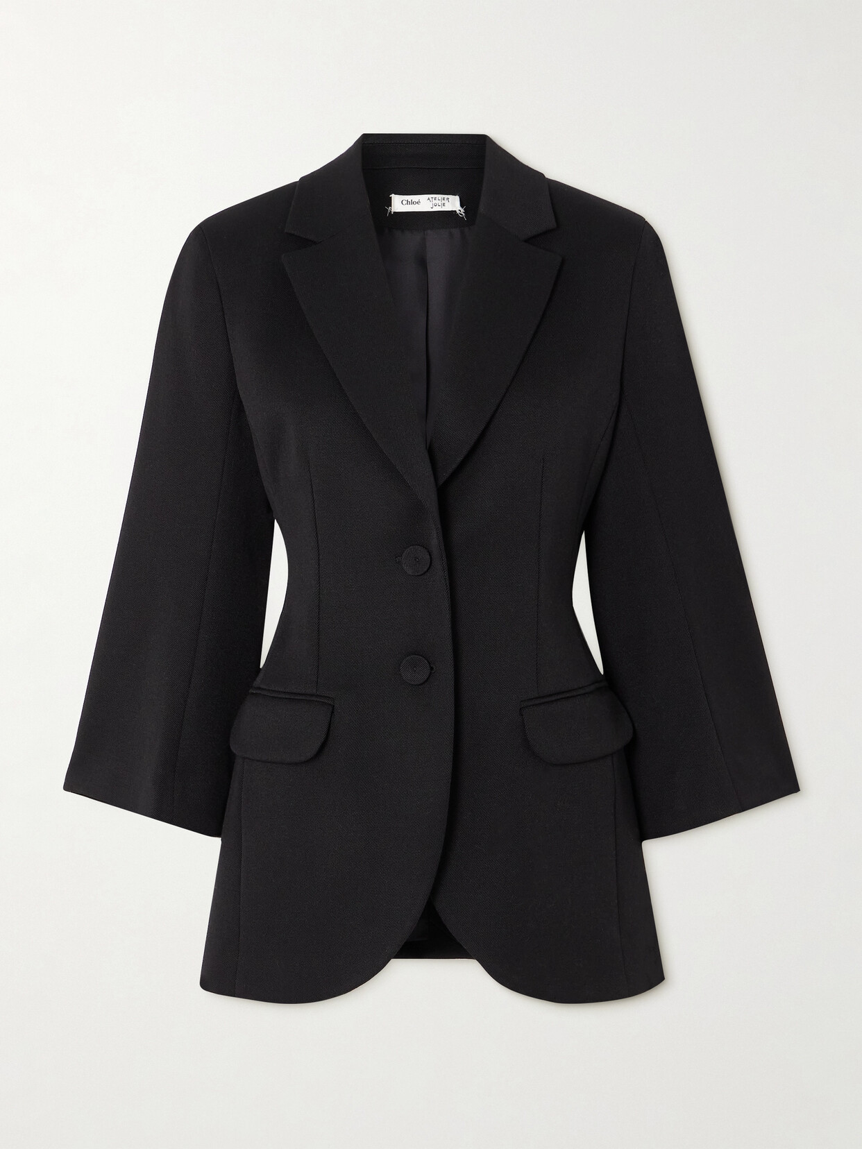 Chloé + Atelier Jolie Wool-gabardine Blazer - Black