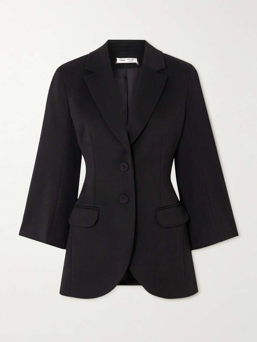 Chloé + Atelier Jolie Wool-gabardine Blazer